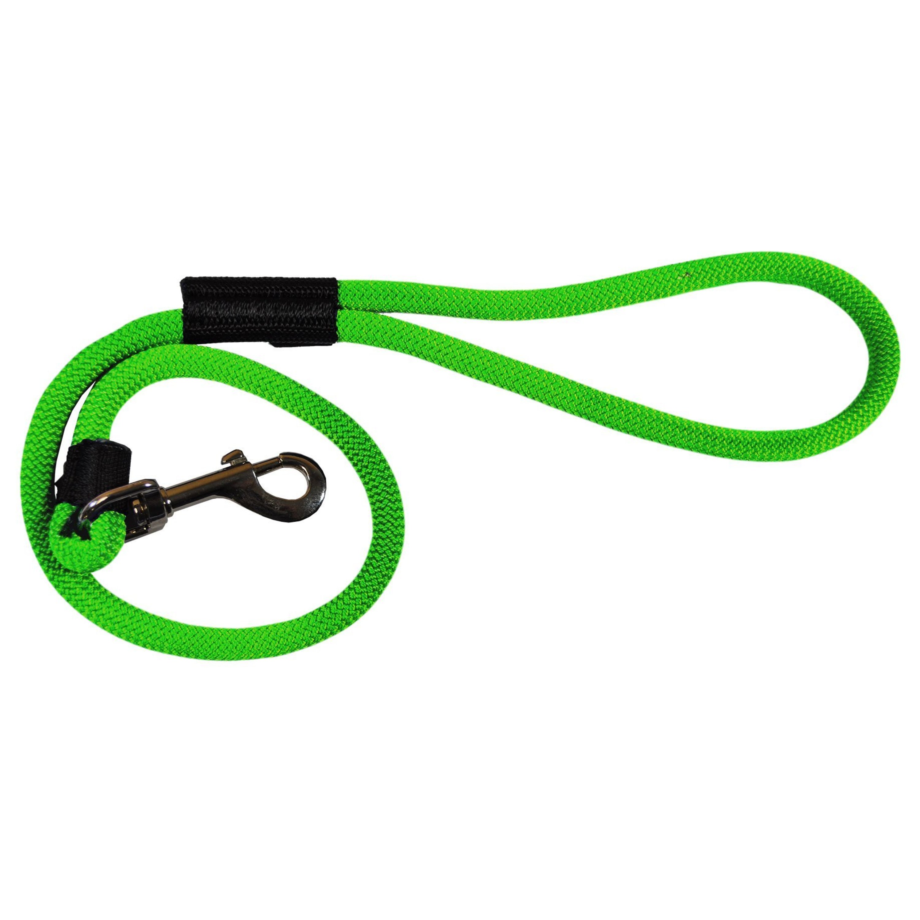 Peak Pooch Rope Dog Leash, HeavyDuty Rope Leashes for Dogs, Green, 2'