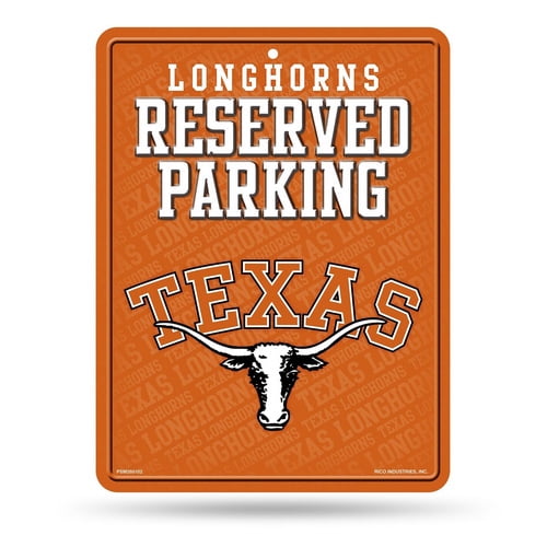 Reserved Parking Texas Longhorns Fans Only Aluminum Metal Sign Man Fan Cave 