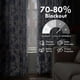 thumbnail image 5 of Cortinas DriftAway con estampado floral de cachemir azul marino, 2 paneles, 213 cm, 5 of 9