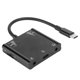 thumbnail image 2 of Convertidor de auriculares, adaptador de auriculares de buena calidad de sonido de flujo estable para monitoreoComputerComponents Fyydes Descripción de la referencia, 2 of 6