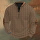 thumbnail image 1 of Blusas y camisas de manga larga con cuello redondo Sudadera con capucha de cuello redondo para hombre Jersey estampado Blusa de poliéster de manga larga para hombre, 1 of 4