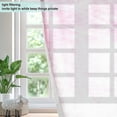 thumbnail image 4 of Sheer Curtains Grommet Drapes Window Treatments Light Filtering for Bedroom Living Room 2 Panels 42" x 63" Pink Soft Smoke Cloud, 4 of 7