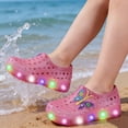 thumbnail image 7 of BOOMNY Girl's Clog Sandals Closed Toe Light Up Flat Garden Sandals for Kids Cute Butterfly Casual Summer Shoes, 7 of 7