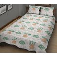thumbnail image 2 of Juego de cama edredón con estampado de abanicos Bonsai, 2 of 5