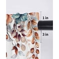 thumbnail image 6 of Orange Blue Pumpkin Fall Curtains 63 Inch Length, Sheer Curtains for Bedroom Living Room Window Thanksgiving Maple Leaf Rod Pocket Voile Drapes Kitchen Curtains Small Half Window 42"x63" 2 Panels, 6 of 7