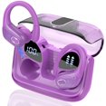 thumbnail image 1 of Auriculares inalámbricos Aptkdoe 75hrs Bluetooth 5.4, color morado, 1 of 7