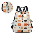 thumbnail image 7 of FORMRS Women's Travel Backpack Purse Anti-Theft Hidden Pockets Casual Shoulder Bag, Minimalist Geometric Pattern, 7 of 7