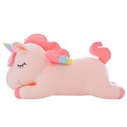 Angle View: Pink Unicorn Stuffed Animal Plush Toy,11.8 Inch Cute Soft Unicorn Plush Animal Toy Pillow Doll, Gift for Kids Babies Birthday Party Home