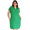 thumbnail image 1 of Vestido camisero Roman Fashion /Tallas Extras, 1971 (Verde) verde 42 Roman Fashion V-MIC-1971-VERDE, 1 of 6