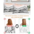 thumbnail image 3 of Gray Coastal Beach Pillow Cases Standard Size Set of 2, Smooth Satin Pillowcase for Hair and Skin, Modern Oil Painting Nautical Decorative Cooling Bed Pillow Covers with Zipper, 20x26 Inches, 3 of 5