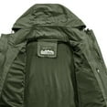 thumbnail image 5 of Bazeneo Men's Outdoor Waterproof Jackets with Hood Lightweight Hooded Raincoat for Men Plain Multi Pocket Windbreaker Showerproof Shell Jacket Outdoors Camping Hiking Coats Large, 5 of 7