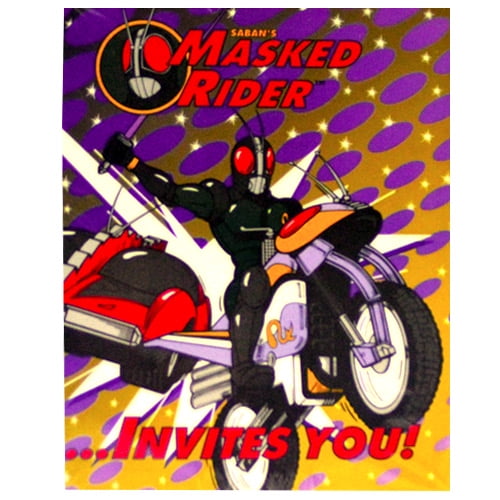 Masked Rider Invitations w/ Env. (8ct)