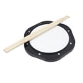 thumbnail image 5 of HEMOTON Black Drum Practice Pad Set with 10 Inch Plastic Dumb Drum and Storage Bag for Playing Use, 5 of 8