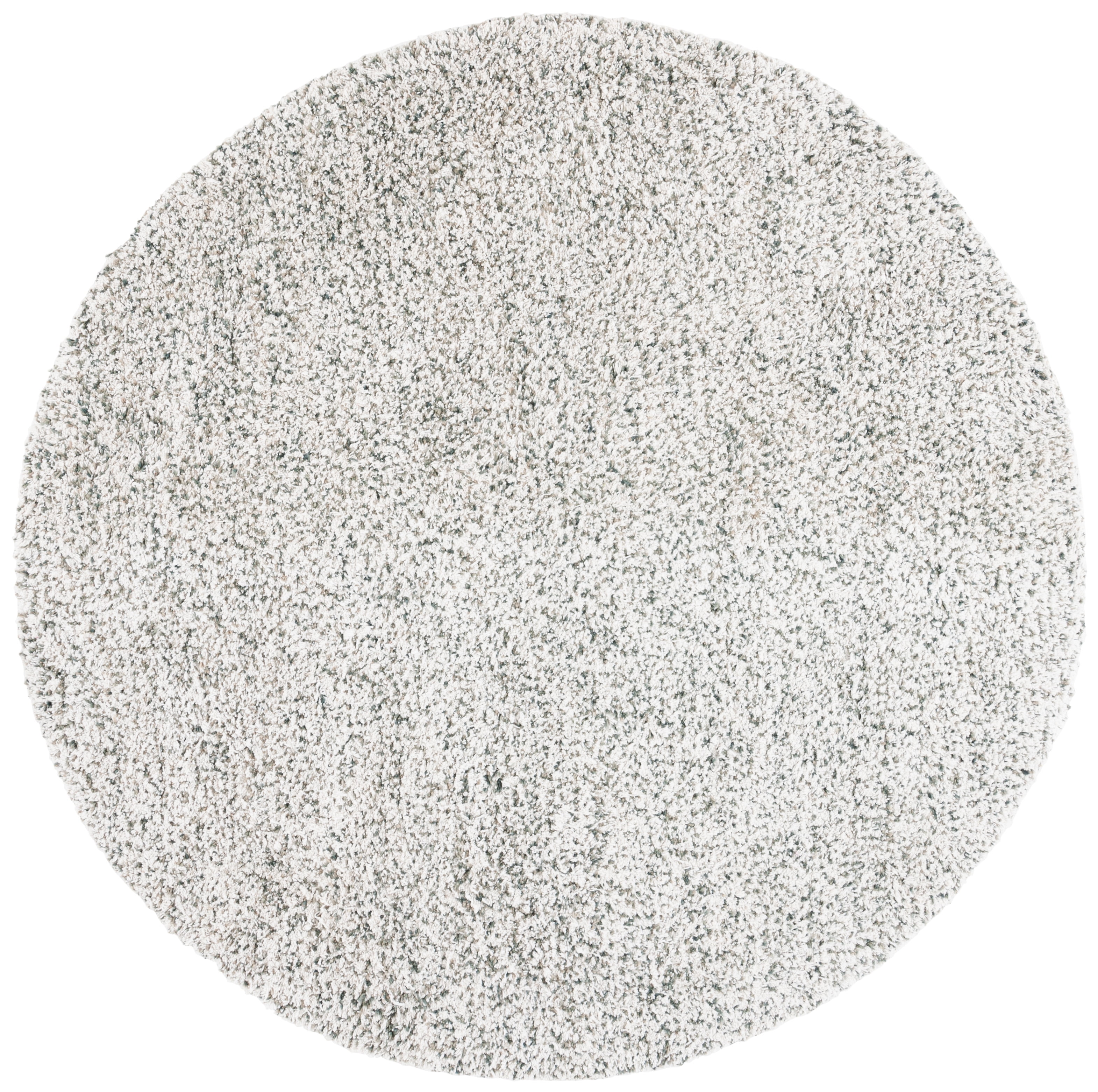 SAFAVIEH Berber Deena Distressed Area Rug, Ivory/Green, 6' x 6' Round