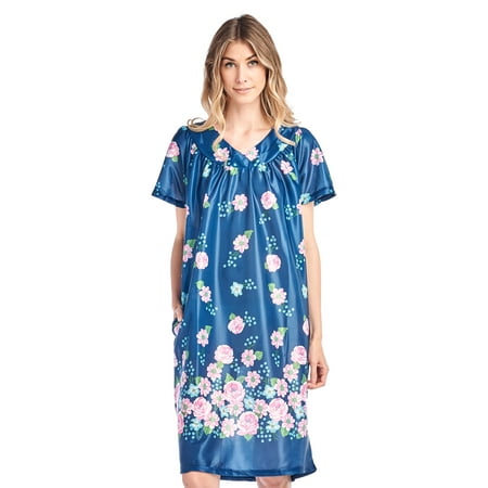 

Casual Nights Women s Short Sleeve Muumuu Lounger Dress