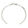 thumbnail image 2 of Joyas 6cm Acero Inoxidable Iris Goma Y Lesbiana Brazalete de Extremo Abierto Plata, 2 of 5