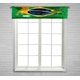 thumbnail image 1 of ABPHQTO Campeonato de fútbol Ventana Cortina Valance Rod Pocke 30x130 cm, 1 of 1