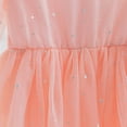 thumbnail image 4 of Toddler Girl Dresses Kids Mesh Formal Fashion Dress Stylish Party Leisure Spring Summer Kids Dress Pink, 4 of 7