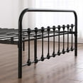 thumbnail image 3 of UBesGoo Black Metal Bed Frame Queen Size with Headboard and Footboard Single Platform, 3 of 18