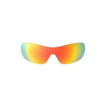 Walleva Fire Red Polarized Replacement Lenses for Oakley Distress OO4073 Sunglasses