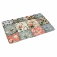 thumbnail image 4 of Elegant Spring Floral Door Mat Indoor Outdoor, Farmhouse Summer Botanical Plaid Non Slip Welcome Mat with Rubber Backing, Absorbent Fabric Front Door Mats Entryway Rug for Home Patio Entrance 18"x30", 4 of 9