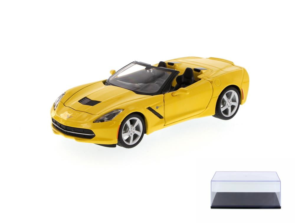 yellow corvette toy car