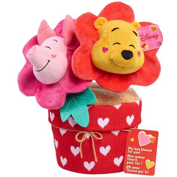 Disney 2026 Valentine's Day Winnie the Pooh & Piglet Potted Plush