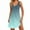 Mint Green#1, variant on Up to 65% off! Xuniizn Summer Dresses for Women 2025 Casual Round Neck Sleeveless Sexy Beach Mini Sundress Lightweight Loose Solid Color Dress with Pockets