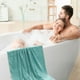 thumbnail image 5 of Fasiaou Microfiber Bath Towel 4 Pack(27.5" x 55"), Oversized Thick Towels, Soft, Super Absorbent and Fast Drying, No Fading Multipurpose Use for Sports, Travel, Fitness, Yoga,Green, 5 of 6