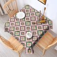 thumbnail image 2 of Pioneer Flower Floral Print Pattern Square Tablecloth, Waterproof Wipeable Spillproof Washable Table Cover for Home Kitchen Party Decor, 42"x42", 2 of 6