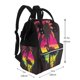 thumbnail image 2 of Easygdp Flamingo And Palm Trees At Sunset para Bolsa de Bebé de Gran Capacidad con Múltiples Bolsillos, Bolsa de Pañales para Padres, Bolsa de Viaje Organizada y Elegante, 2 of 6