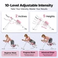 thumbnail image 4 of MERACH 440lbs Adjustable Ab Machine Abdominal Trainers for Full Body Workout, Foldable with Knee Protection, 4 of 11