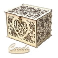 thumbnail image 1 of Caja De Tarjeta De Boda De Madera Decoración De Recepción De Boda Rústica Organizador De Tarjeta De Felicitación Diseño Hueco De Cerradura Para Caja De Recuerdo De Dormitorio De Boda Sweethay HA013127-00, 1 of 7