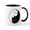 White/Black Inside, variant on - Cat Pun T Shirts - 11 oz Ceramic Mug - Novelty Coffee Tea Cup