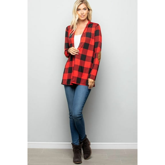 The Colby - Women's Plus Size Cardigan with Elbow Patches