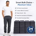 thumbnail image 3 of BILLIONHATS 24 Pack Adult Joggers Pants, Gray Color Joggers Bulk Sweatpants Wholesale for Donations, Homeless (X-Large), 3 of 8