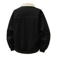 thumbnail image 3 of Mens Workwear Jacket Lapel Long Sleeve Blazer Front Zipper Open-Front Sweatshirt Athletic Stretch Ultra Soft Textured Shirts with Pockets, 3 of 6