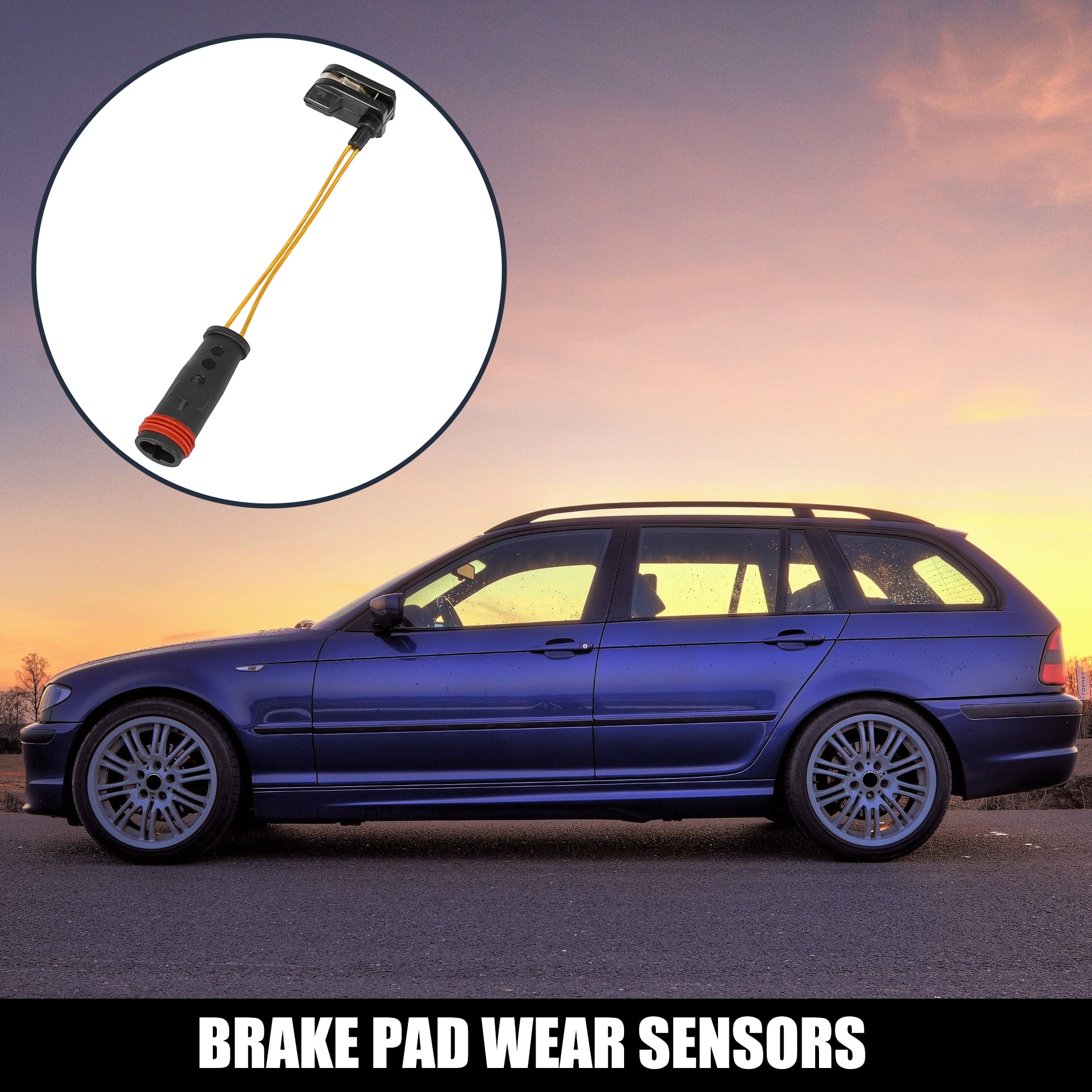 4pcs Front Rear Brake Pad Electronic Wear Sensor Indicator 1645401017  2205401517 for Mercedes-Benz ML350 Fits select: 2007-2011 MERCEDES-BENZ GL  
