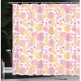 thumbnail image 3 of Ambesonne Peach Shower Curtain, Repetitive Fruit Composition, 69"Wx70"L, Multicolor, 3 of 4