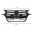 thumbnail image 3 of Chrome Front Upper & Lower Bumper Grille Grill Set Fit for  2018-2019 Honda Accord Black, 3 of 5