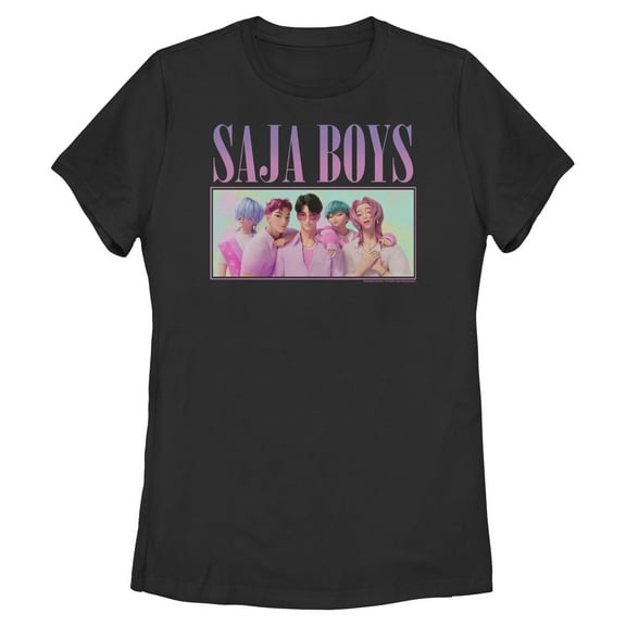 Womens KPop Demon Hunters Saja Boys Group Shot T Shirt
