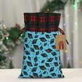 thumbnail image 5 of Rocae Graduation Hats2 Print Christmas Drawstring Linen Gift Bag with Drawstrings Treat Bag Goody Present Bags for Christmas Party Favor, 5 of 8