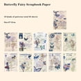thumbnail image 2 of Vintage Scrapbook Paper, 50 Sheets of 3.54" x 5.11" Blue Butterfly Elf Pattern, Rectangular, Ultra Smooth for Scrapbooking, 2 of 7