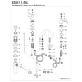 thumbnail image 3 of Kingston Brass KB955NL Naples Mini-Widespread Bathroom Faucet with Pop-Up Drain, Oil Rubbed Bronze, 3 of 4
