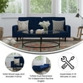 thumbnail image 6 of Flash Furniture Carter Collection Living Room Sofa, Navy Fabric, 6 of 12