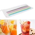 thumbnail image 3 of Sunjoy Tech 6 Pcs 9-inch Long Silicone Straw Set Reusable Straws with Cleaning Brush Cloth Bag Compatible with 40 Oz 30 Oz Tumbler Cups Eco-Friendly Outdoor Travel Tumbler Accessories, 3 of 8