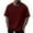 Wine, variant on Yiaimeir Men's 320G Cotton Short Sleeve T-shirt Loose Half Sleeve Solid Color T-shirt
