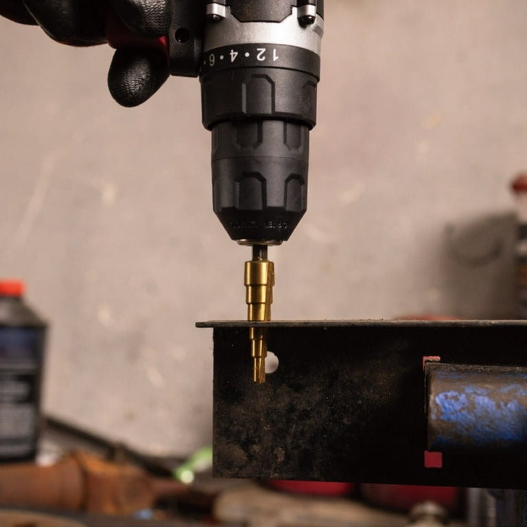 Hyper Tough 2-Piece Titanium Coated Step Drill Bits - Walmart.com