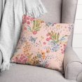 thumbnail image 3 of Creative Products Butterfly Bird Floral on Pink 18 x 18 Spun Poly Pillow, 3 of 3