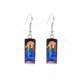 thumbnail image 4 of Pendientes de cristal de acero inoxidable para niños, joyería de película de Halloween, tachuelas de bolsillo, estilo de los 90, dibujos animados, bruja mala, regalo de Navidad, 4 of 4